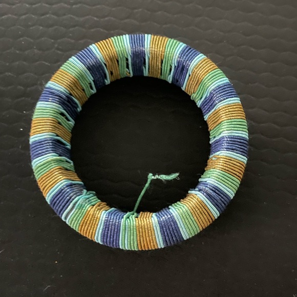 Vintage bangle bracelet striped - Picture 3 of 6